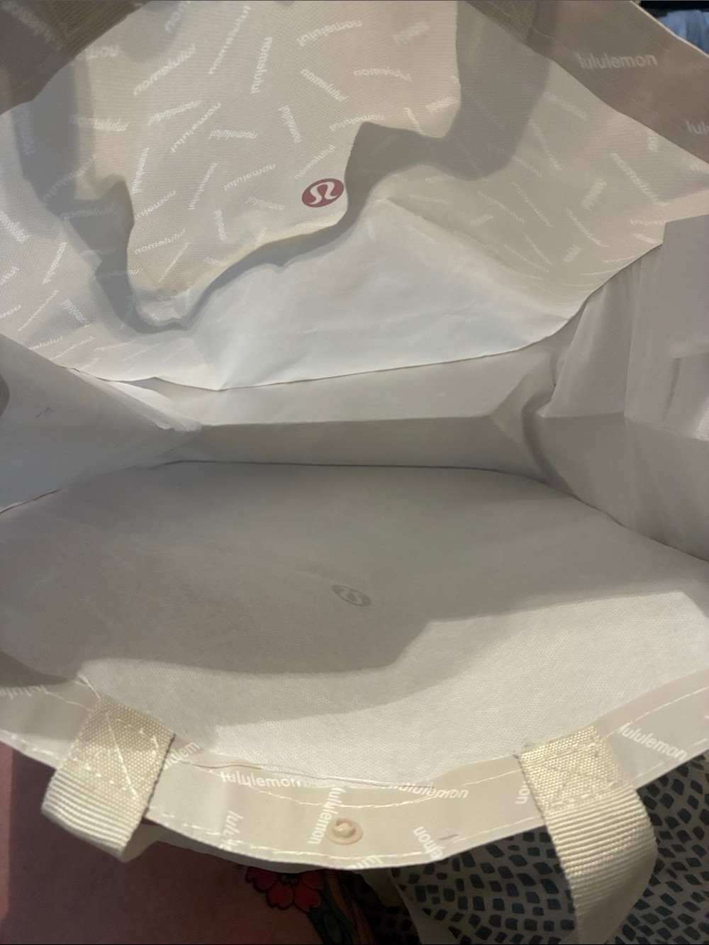 lululemon athletica Cream Tote with Red Logo - Picture 7 of 7